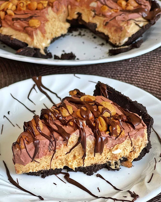 No Bake "Peanut Butter" Pie (Nut Free, Vegan, GF)