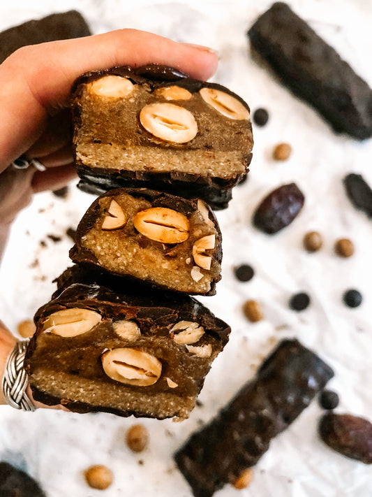 6-Ingredient Sacha Inchi Snickers (Nut Free, Vegan, GF)