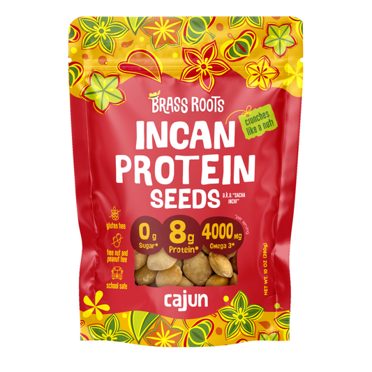 Semillas de proteína inca orgánicas cajún - Paquete de refrigerio de 10 oz