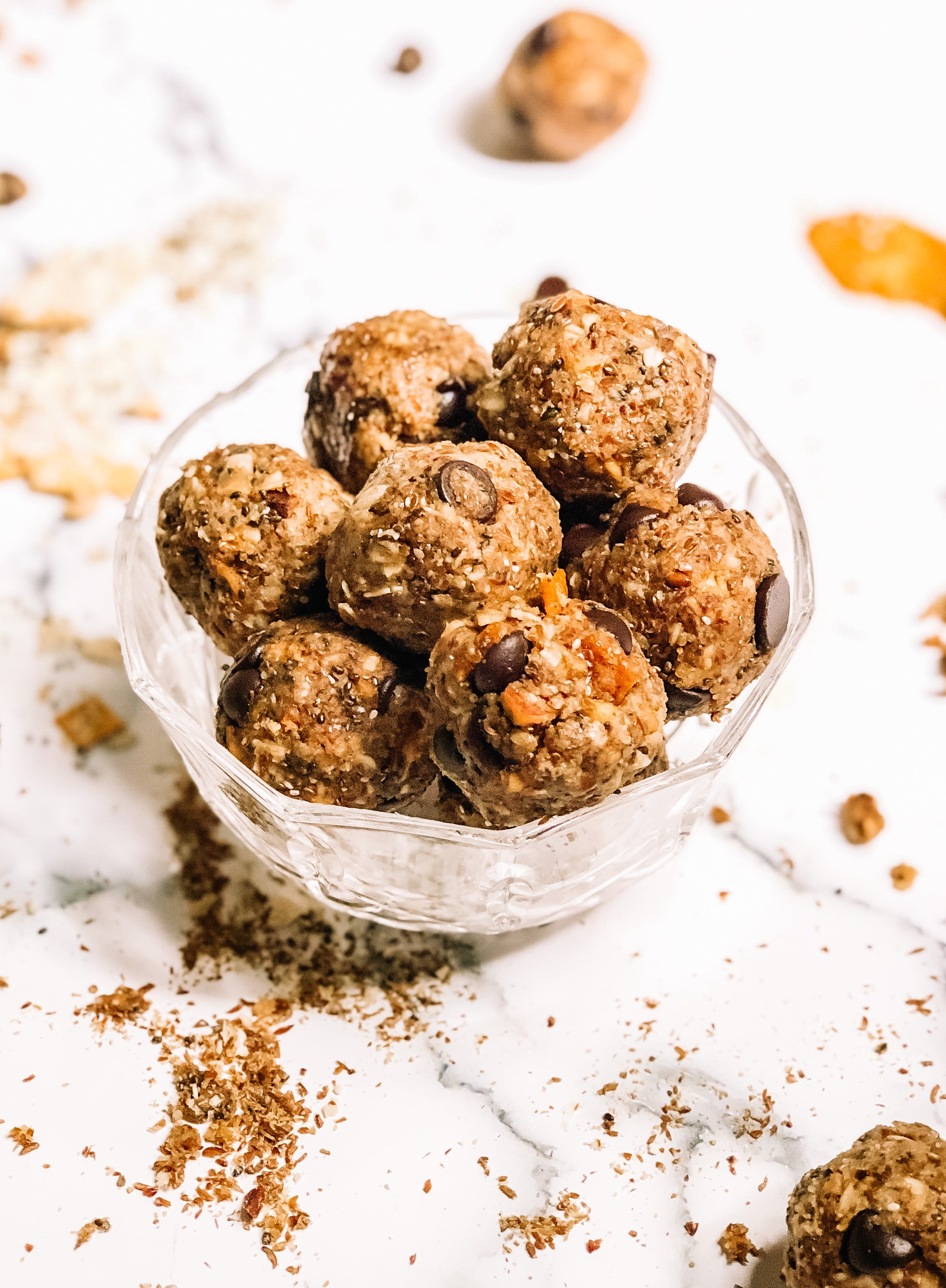 5 Ingredient Energy Balls (BRAVE Collaboration!) [GF, DF, No-Bake, vegan option!]