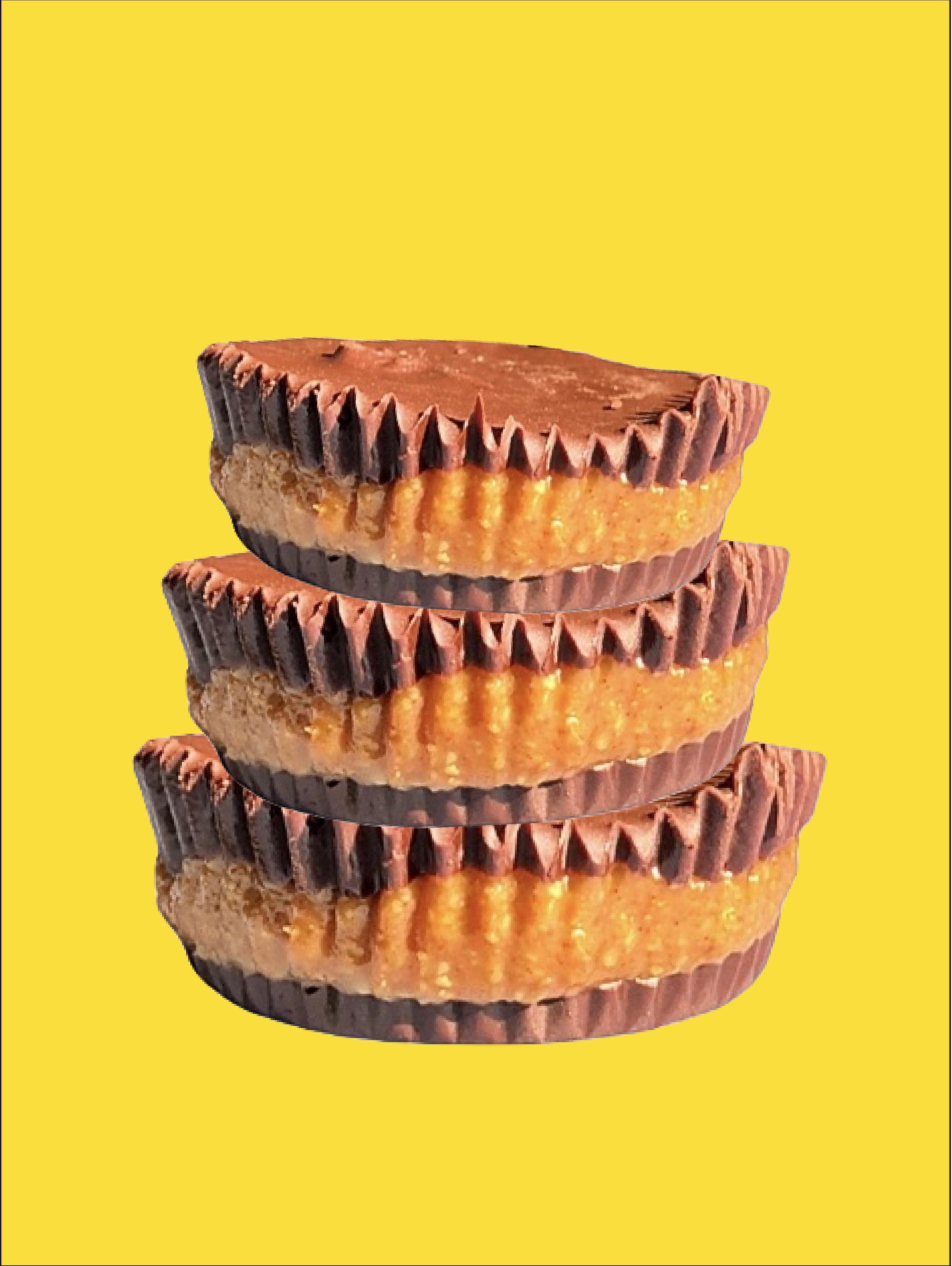 2 Ingredient Nut-Free Reese's Cup (GF, Vegan, No added sugar)