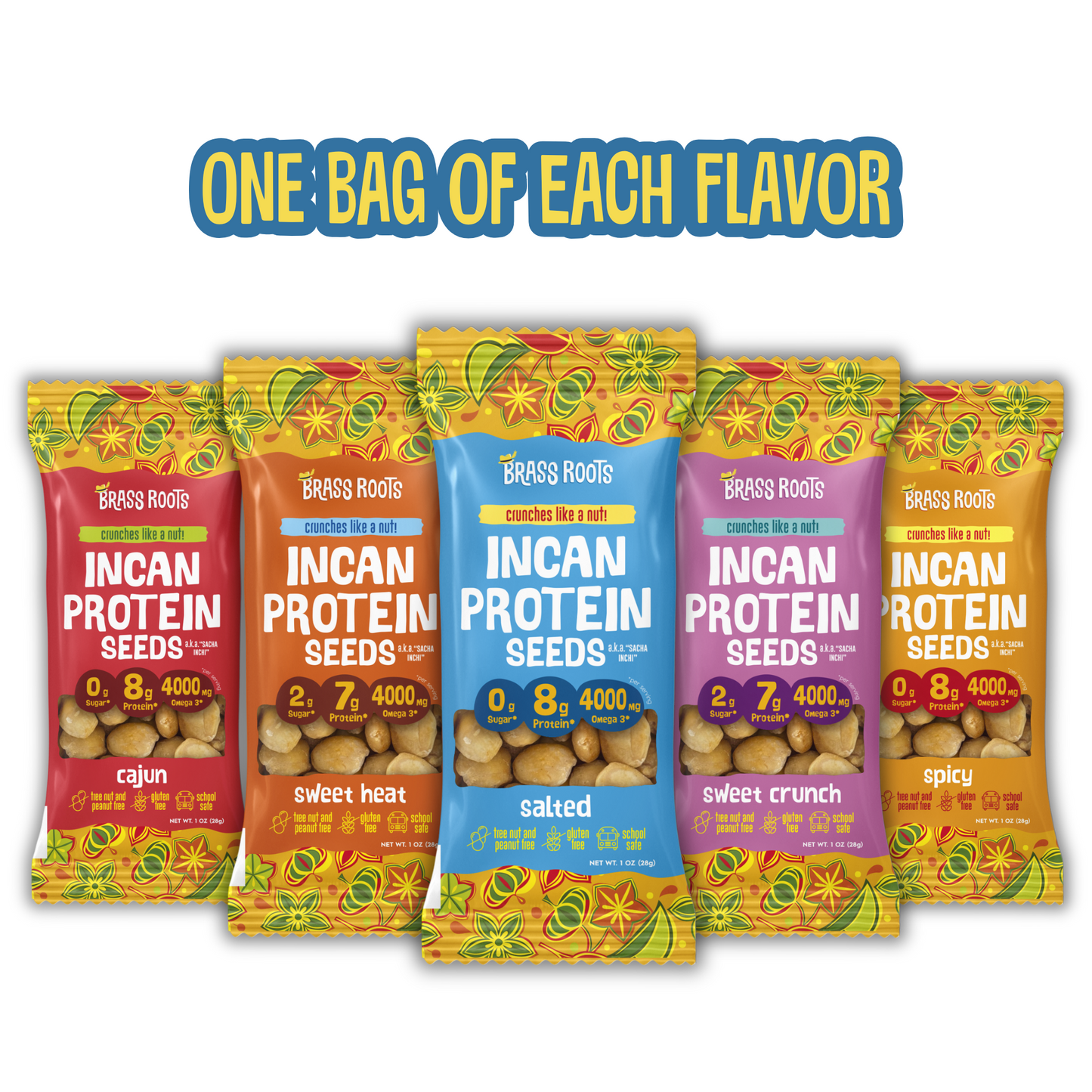 Organic Incan Protein Seeds - 1 oz Variety Pack (5 Pack)