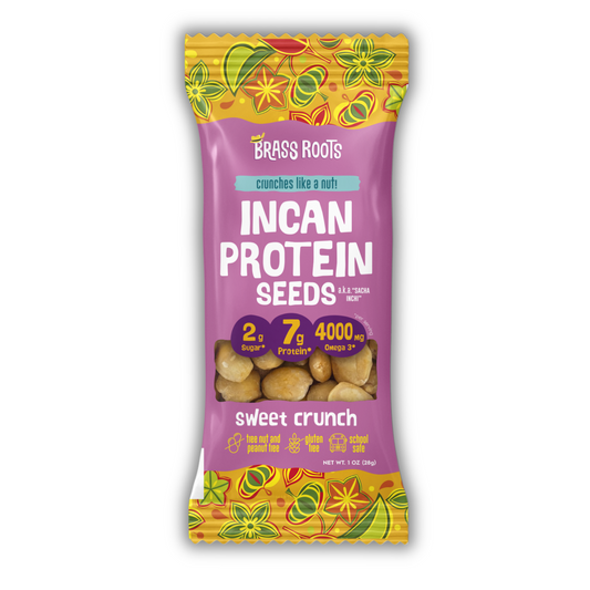 Sweet Crunch Organic Incan Protein Seeds - 1 oz Grab n Go Bag  (6 & 12 Packs)