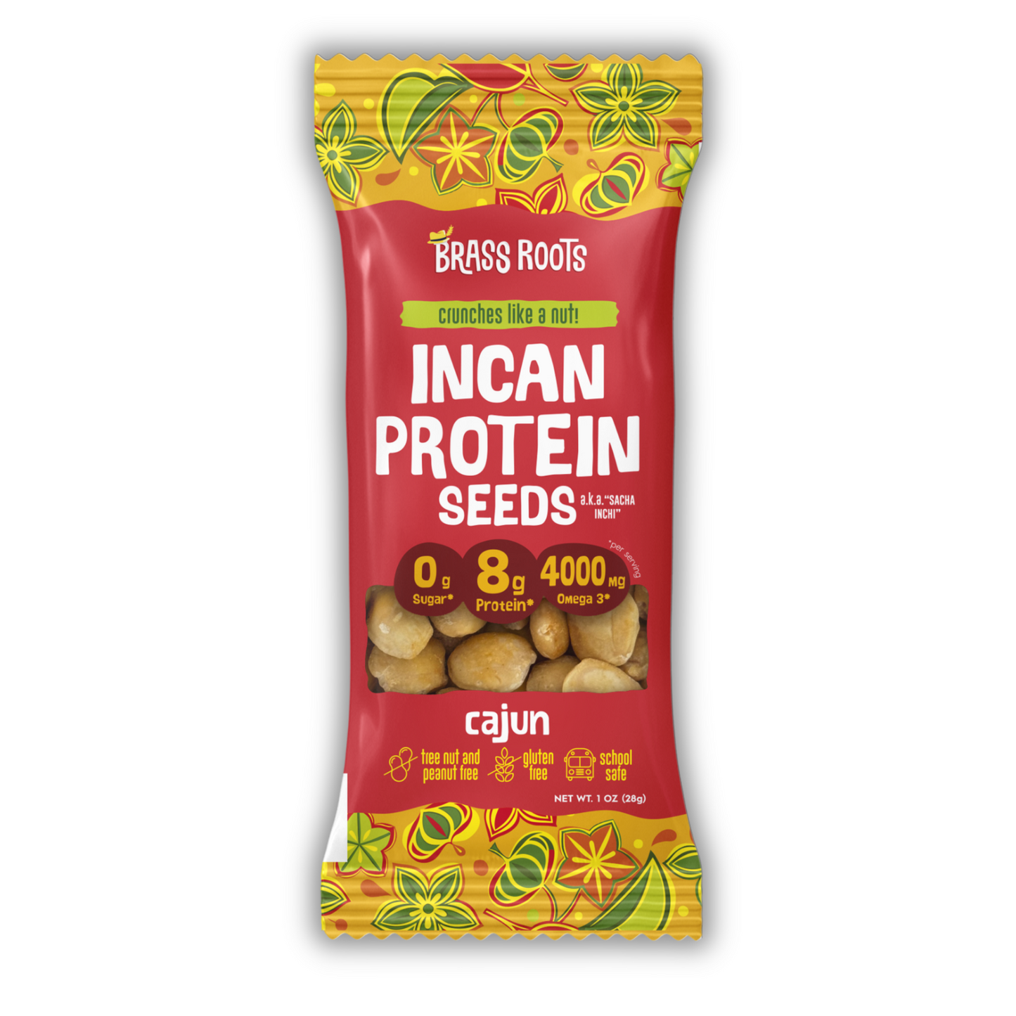 Cajun Organic Incan Protein Seeds - 1 oz Grab n Go Bag (6 & 12 Packs)