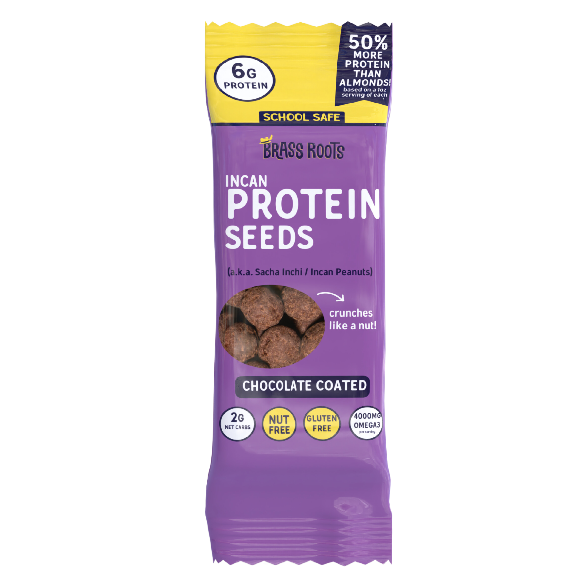 Dark Chocolate Coated Protein Seeds .86 oz - 6 Pack