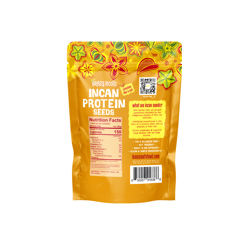 Spicy Organic Incan Protein Seeds - 10 oz Snack Pack