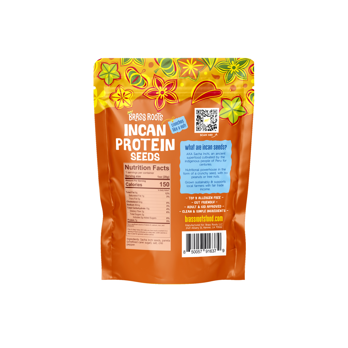 Sweet Heat Organic Incan Protein Seeds - 10 oz Snack Pack