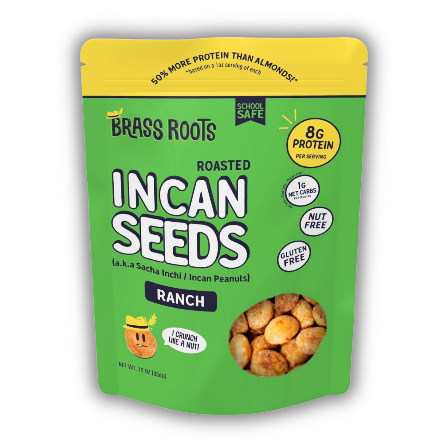 Ranch - Roasted Sacha Inchi- Incan Seeds  [12oz bag]