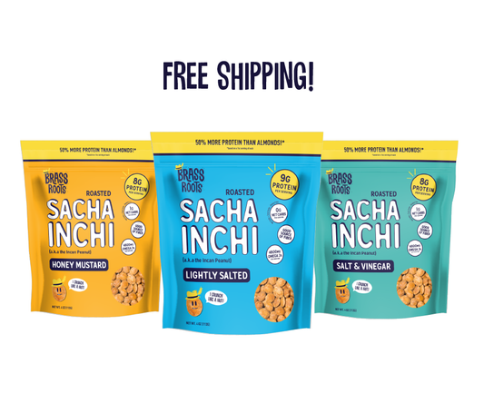 Shark Tank Variety Pack - Roasted Sacha Inchi Original Flavors [3ct 4oz bags]
