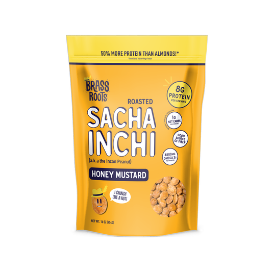 Roasted Sacha Inchi - Honey Mustard [16oz bag]